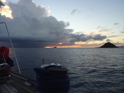 At anchor in Ile Forchue At anchor in Ile Forchue